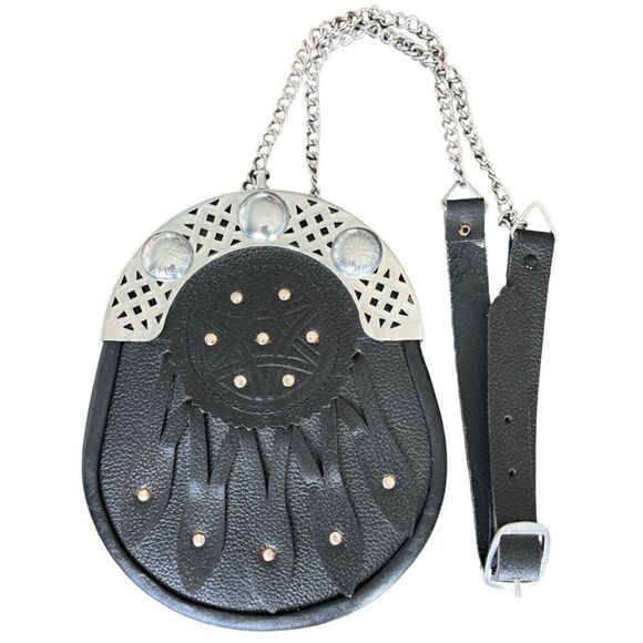 Scottish LLC Sporran Traditional Scottish Pouch With Adjustable Leather Belt. - Picture 1 of 6